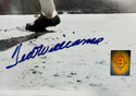 Ted Williams Signed 1939 Rookie Posed Swing Framed 16x20 Photo (Green Diamond)