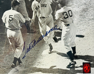 Ted Williams Signed All Star Game Home Run Framed 16x20 Photo (Green Diamond)