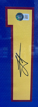 Nikola Jokic Autographed Framed Denver Nuggets Jersey (Beckett)