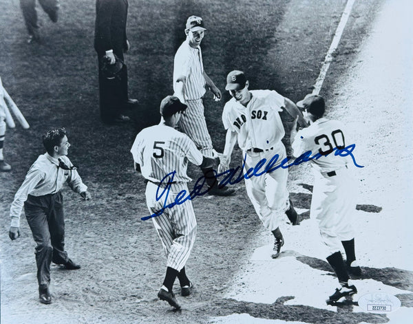 Ted Williams Autographed 8x10 Baseball Photo (JSA)
