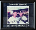 Mickey Mantle & Whitey Ford Autographed 8x10 Framed Baseball Photo (JSA)