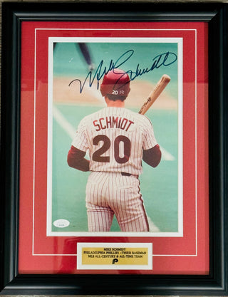 Mike Schmidt Autographed 8x12 Framed Baseball Photo (JSA)