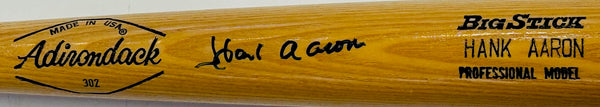 Hank Aaron Autographed Rawlings Adirondack Big Stick Bat (JSA)