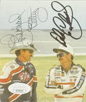 Richard Petty  Dale Earnhardt  Framed 3.5 x 5 Racing Photo (JSA)