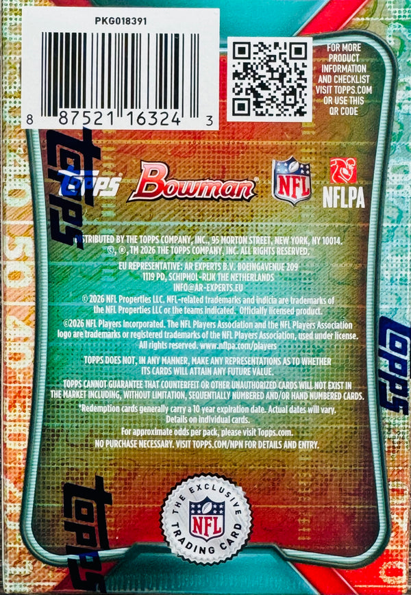 2026 Bowman Football Blaster Box