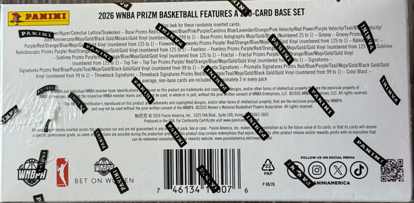 2026 WNBA Panini Prizm Basketball Hobby Box
