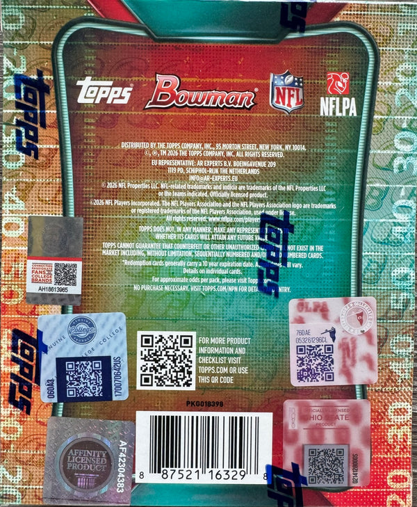 2026 Bowman Football Mega Box