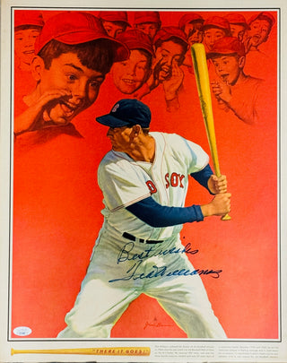 Ted Williams Autographed 16x20 Poster (JSA)