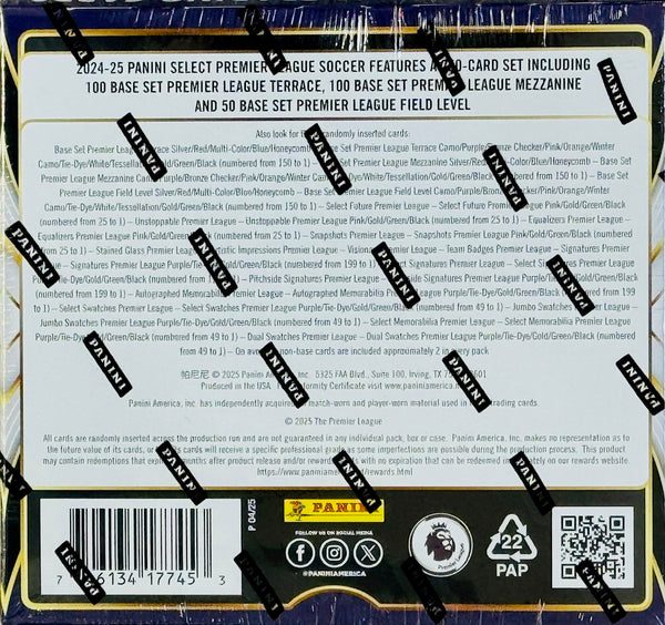 2024-25 Panini Select Premier League EPL Soccer Hobby Box