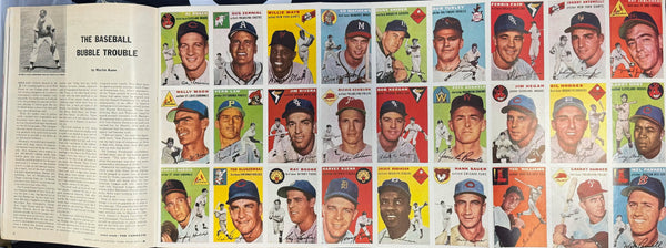 Sports Illustrated Aug 16, 1954 First Issue Complete w/Uncut Baseball Cards