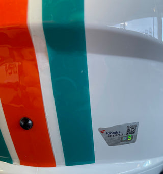 Jaylen Waddle Autographed Miami Dolphins Throwback Full Size Helmet (Fanatics)