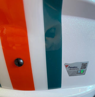 Jaylen Waddle Autographed Miami Dolphins Tribute Full Size Helmet (Fanatics)
