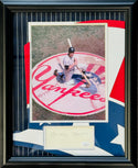 Mickey Mantle Autographed 3x5 Index Card Framed (JSA)