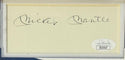 Mickey Mantle Autographed 3x5 Index Card Framed (JSA)