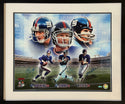 Eli Manning Phil Simms Y.A. Tittle Autographed Framed 16x20 Photo (Steiner)