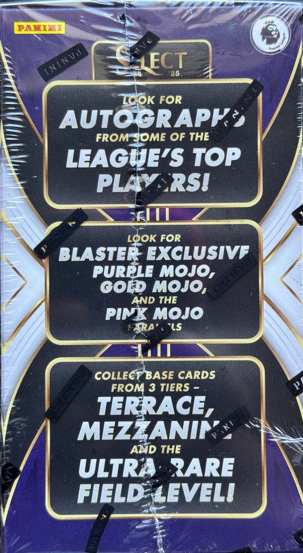 2024-25 Panini Select Premier League EPL Soccer Blaster Box (Exclusive Purple,Gold,Pink Mojo)