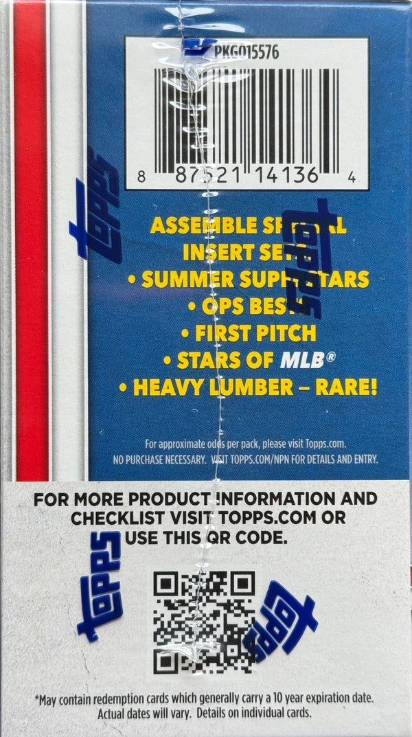 2025 Topps Series 2 Baseball Blaster Box (Exclusive Holiday Base Card Variations)