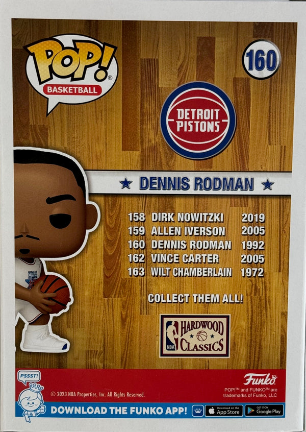 Dennis Rodman Autographed All Star 1992 Funko Pop #160 (JSA)