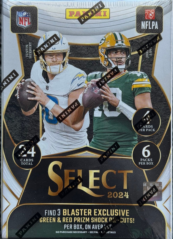 2024 Panini Select Hobby Blaster Box (Look For Ultra Rare Zebra Prizm Shock Die Cut)