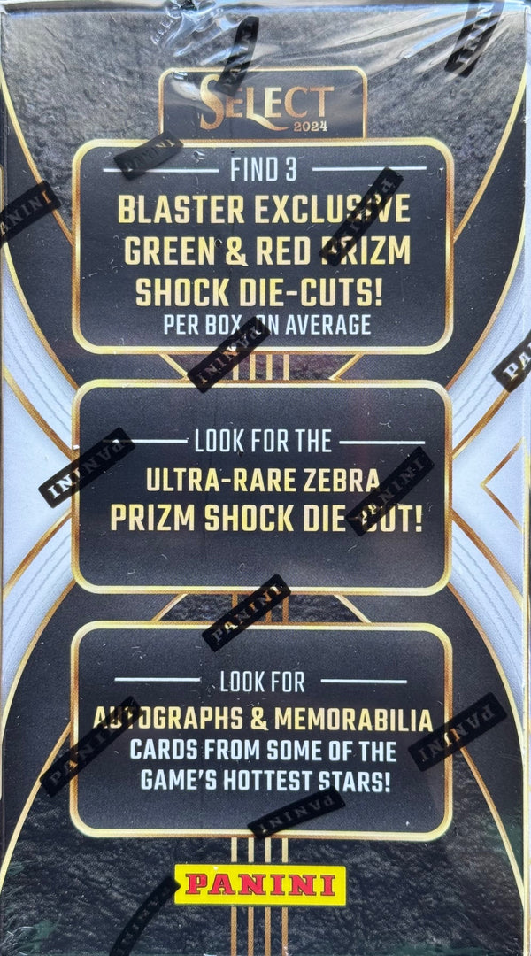 2024 Panini Select Hobby Blaster Box (Look For Ultra Rare Zebra Prizm Shock Die Cut)