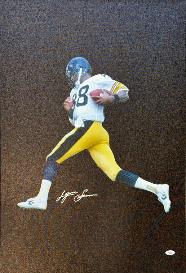 Lynn Swann Autographed 20x30 Canvas (JSA)