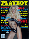 Sable Autographed Playboy Magazine September 1999 (Steiner)