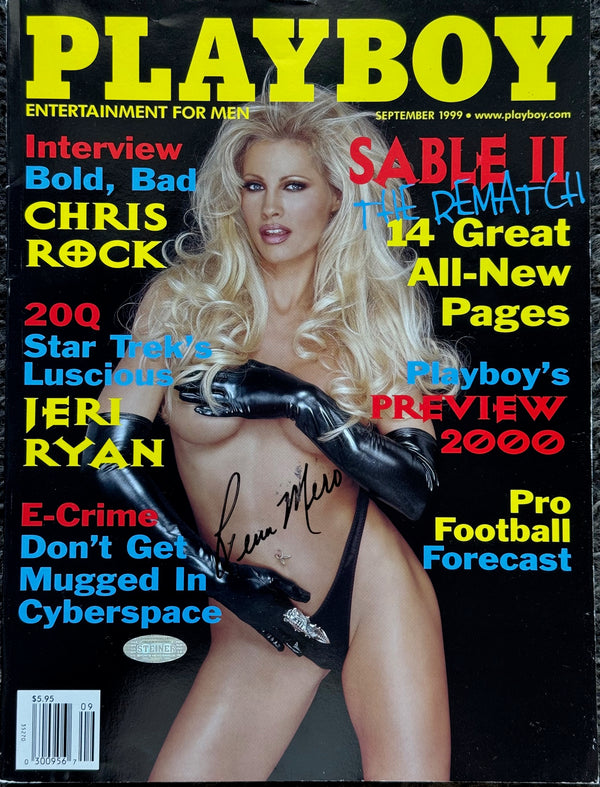 Sable Autographed Playboy Magazine September 1999 (Steiner)