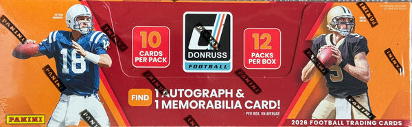 2026 Panini Donruss Football Hobby Box (Look For Downtown & Downtown Duos Inserts)