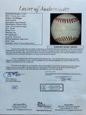 Joe DiMaggio Autographed American League Bobby Brown Baseball (JSA)