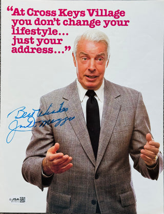 Joe DiMaggio New York Yankees Autographed Cross Keys Village Brochure (JSA)