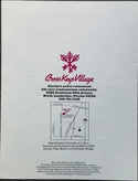 Joe DiMaggio New York Yankees Autographed Cross Keys Village Brochure (JSA)