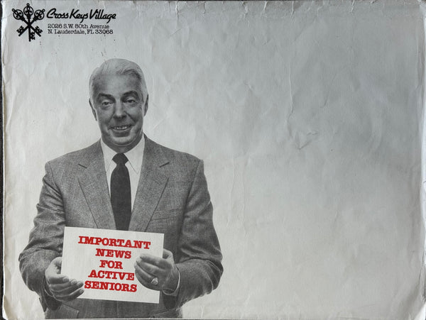 Joe DiMaggio New York Yankees Autographed Cross Keys Village Brochure (JSA)