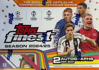 2024-25 Topps UEFA Club Competitions Finest Soccer Hobby Box