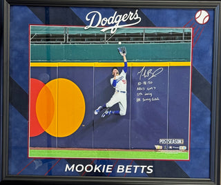 Mookie Betts Autographed Dodgers 16x20 Framed Photo #3/50 (Fanatics/MLB)