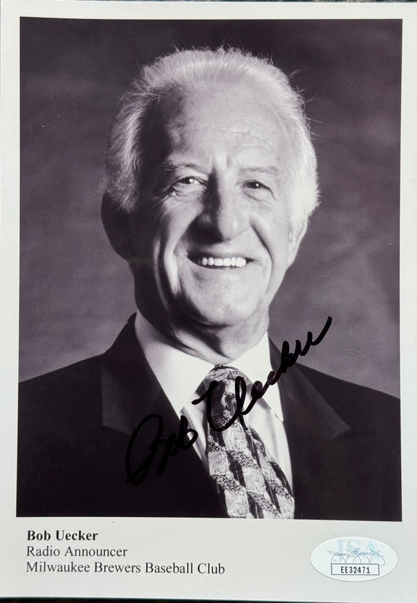 Bob Uecker Autographed Brewers 5x7 Photo (JSA)