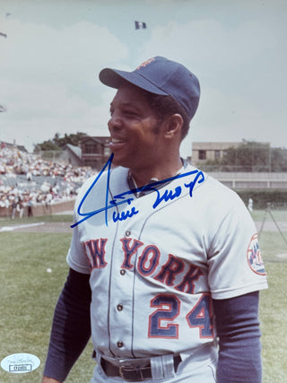Willie Mays Autographed 8x10 Baseball Photo (JSA)
