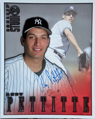Andy Pettitte Autographed Yankees 8x10 Donruss Photo Card (JSA)