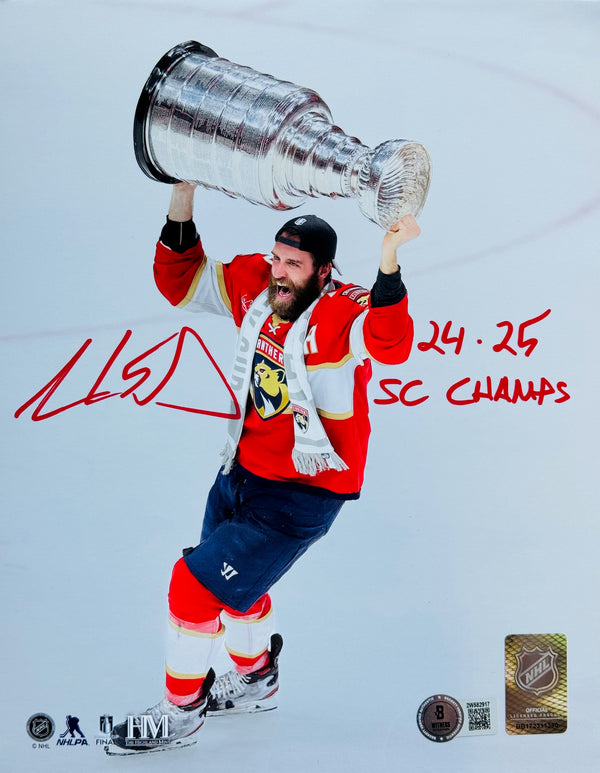 Aaron Ekblad Autographed Panthers 8x10 Photo (Beckett Witness)