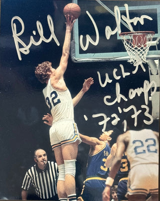 Bill Walton Autographed 8x10 Basketball Photo