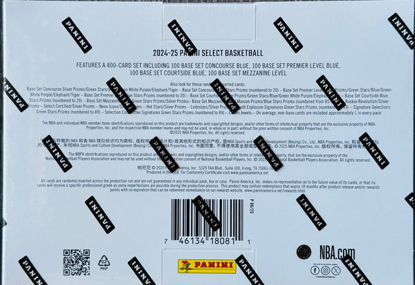 2024-25 Panini Select Basketball Hobby Mega Box (Exclusive Green & Blue Star Prizms)