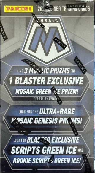 2024-25 Panini Mosaic Basketball Hobby Blaster Box (1 Blaster Exclusive Green Ice Prizm)
