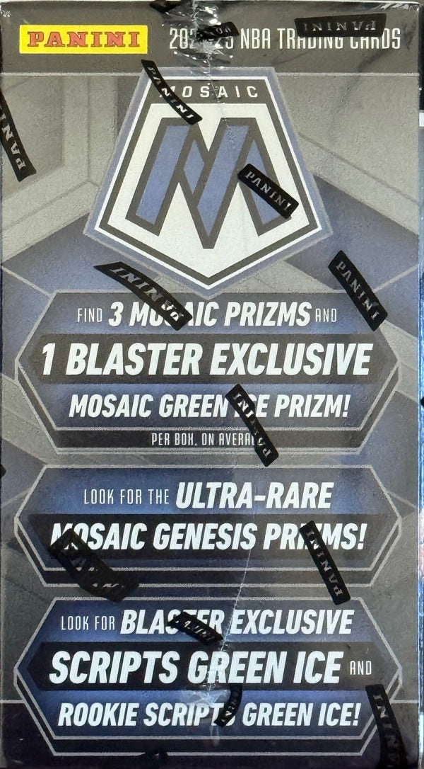 2024-25 Panini Mosaic Basketball Hobby Blaster Box (1 Blaster Exclusive Green Ice Prizm)