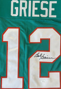 Bob Griese Autographed Dolphins Custom Jersey (JSA)