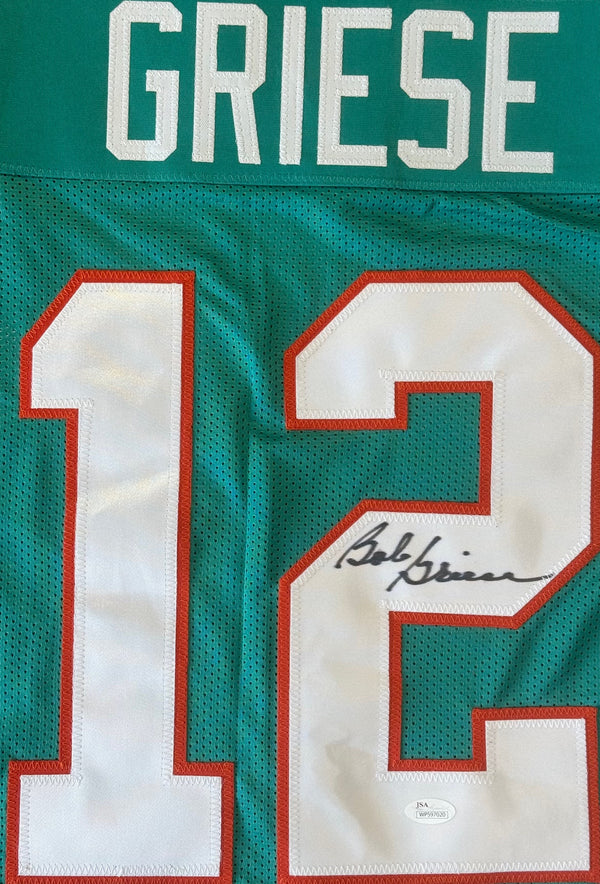 Bob Griese Autographed Dolphins Custom Jersey (JSA)