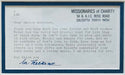 Mother Teresa Autographed Framed 3.5x6 Typed Note Card (JSA)