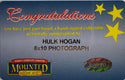 Hulk Hogan Autographed 8x10 Photo with Muhammad Ali (Mounted Memories)