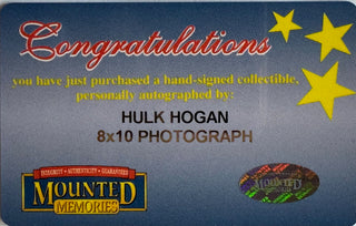 Hulk Hogan Autographed 8x10 Photo with Muhammad Ali (Mounted Memories)