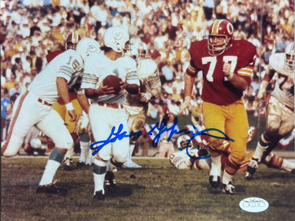 Garo Yepremian Autographed Dolphins 8x10 Football Photo (JSA)