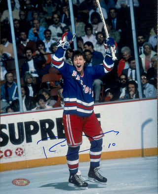Ron Duguay Autographed 8x10 Rangers Hockey Photo (Steiner)