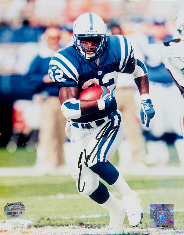 Edgerrin James Autographed 8x10 Football Photo (Mounted Memories)